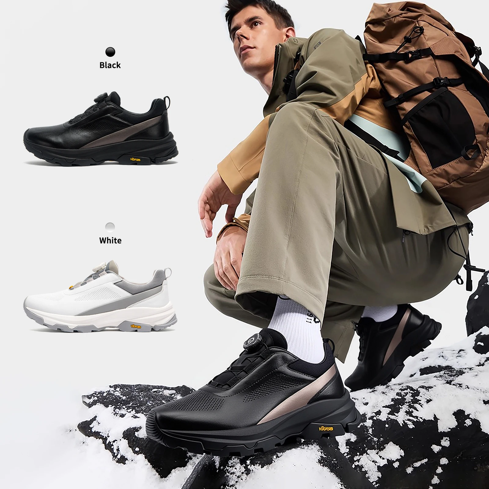 

Minimalist Color-block Design Classic Men's Casual Shoes Lightweight and Comfortable Stylish and Versatile