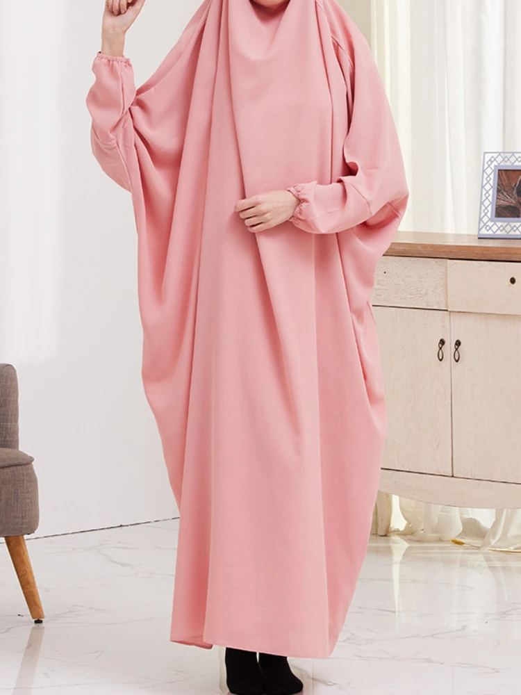 

Мусульманский костюм Abaya, платье, Однотонная юбка, халат, Повседневная модная элегантная женская одежда, комплект платья Baotou с длинным рукавом, весна-лето