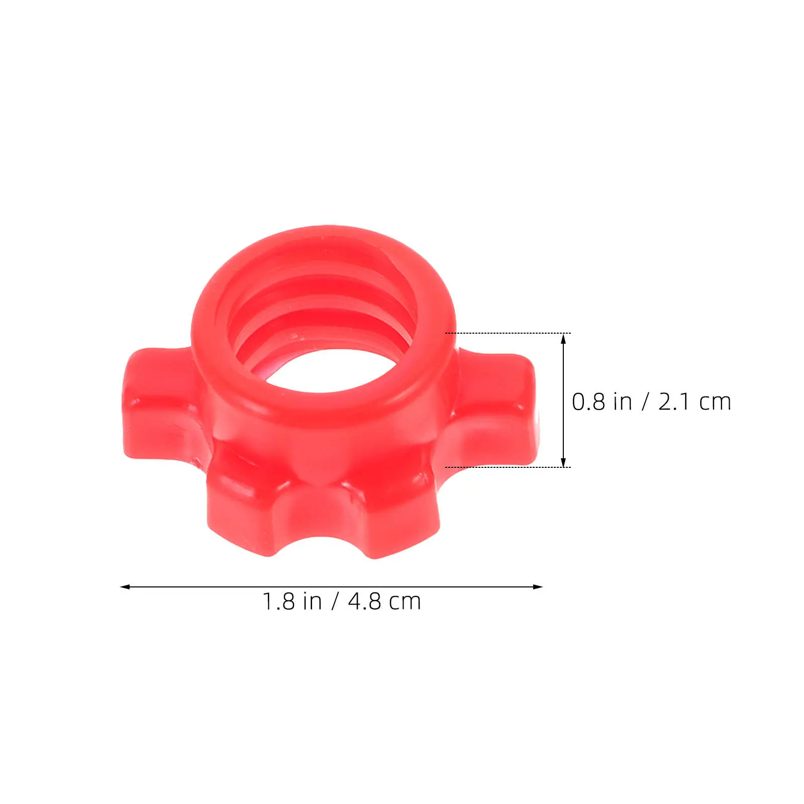 15Pcs Dumbbell Bar Nut Threaded Collar PVC Spinlock Collars Secure Locking Dumbbell Screw Lock Weight Fasteners for Home Gym