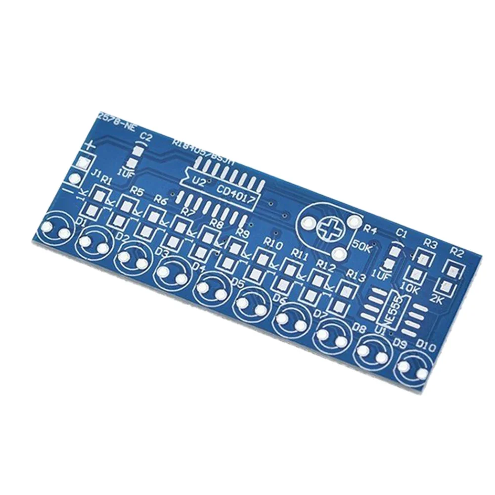 الالكترونيات الذكية NE555 وCD4017 LED مجموعة لحام DIY بها بنفسك تشغيل تدفق المياه ضوء التعلم المبادئ الإلكترونية