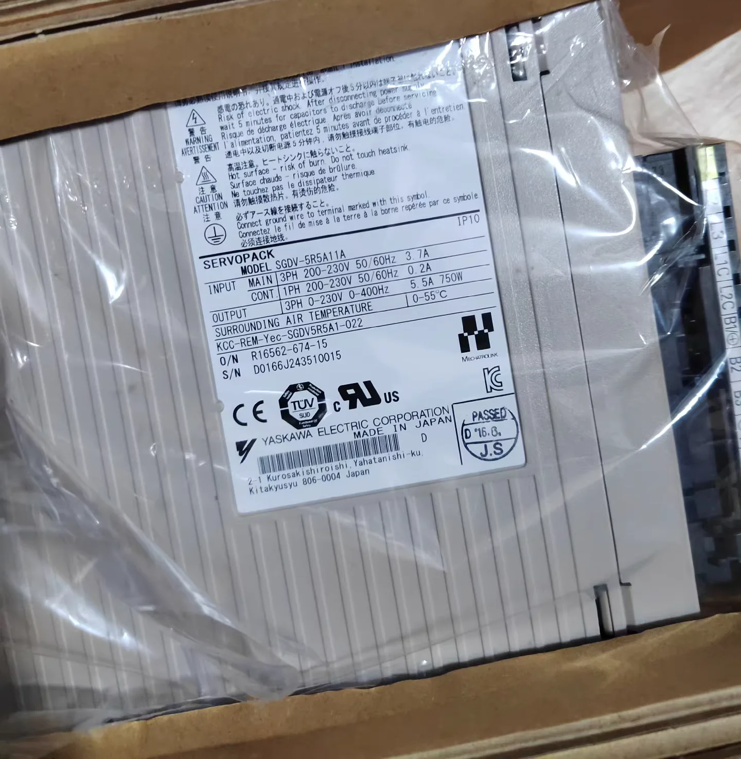 Original Genuine SGDV-5R5A11A Brand New Servo Drive，SGDV 5R5A11A，Fast shipping