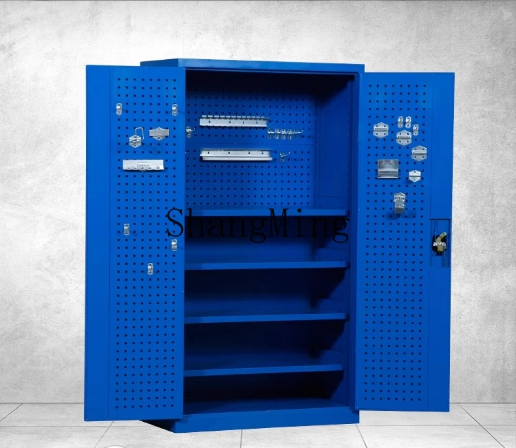 خزانة أدوات باب CL مع خزانة تخزين أدوات ورشة عمل شبكية، خزانة سميكة متعددة الأغراض