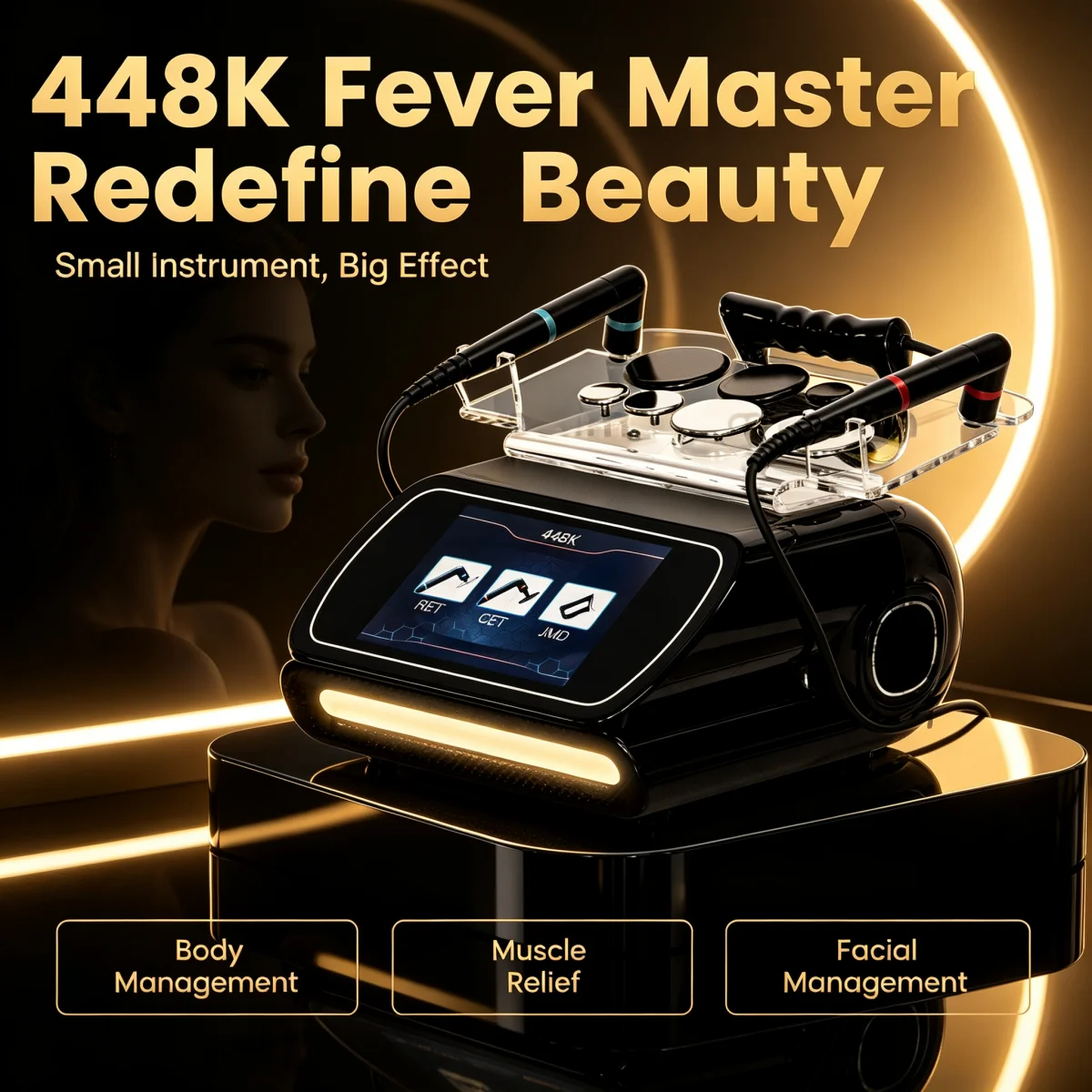 Latest Tecar 448k Body Slimming Machine Skin Tightening Smooth Wrinkles Face Equipment Massage Weight Lose Beauty Machine