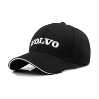 Fashion Leather Mesh Hat Snapback Trucker Outdoor Sport Running Adjustable Baseball Cap For Volvo XC90 V90 XC60 V40 XC40 XC70