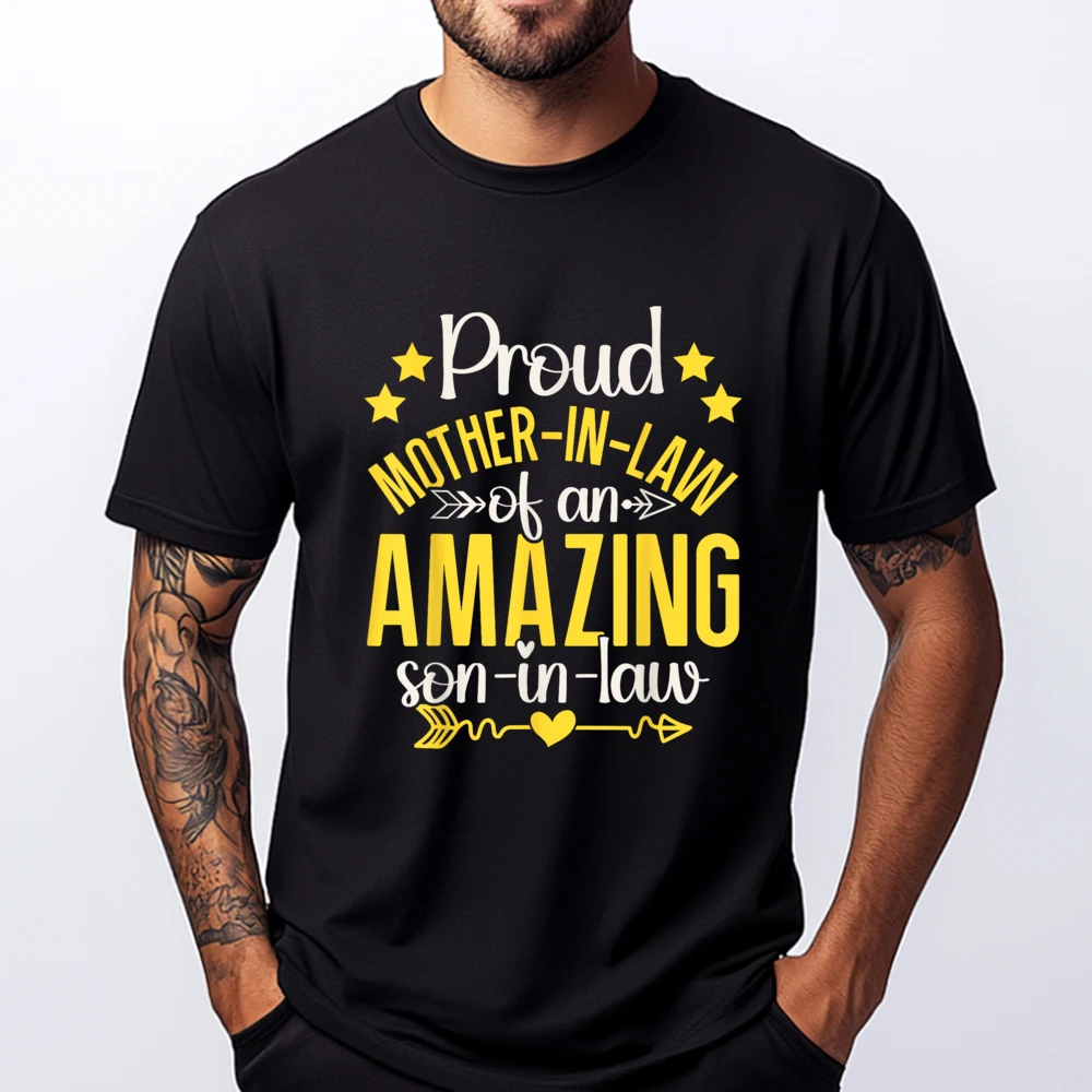 

Proud Mother In Law Of An Amazing Son In Law Family Matching Teeshirt New In Tops And T-Shirts Easter Day