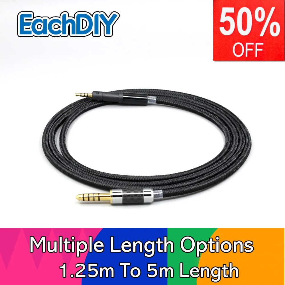 Super Soft Headphone Nylon OFC Cable For Sennheiser HD599 HD569 HD 560S HD559 hd560s LN008241