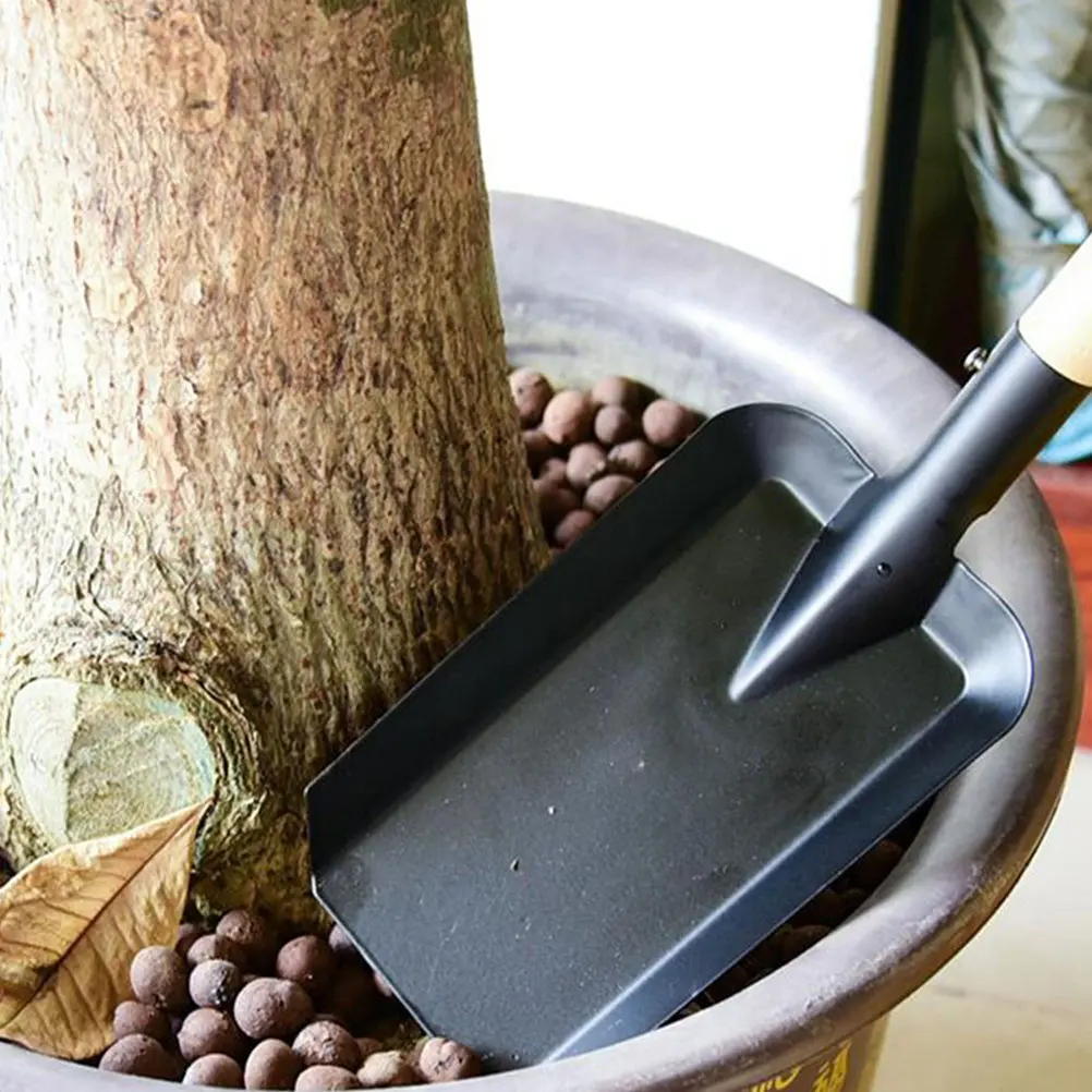 3pcs Small Gardening Shovel with Oak Handle – Lightweight Ergonomic Soil Loosening & Transplanting Tool
