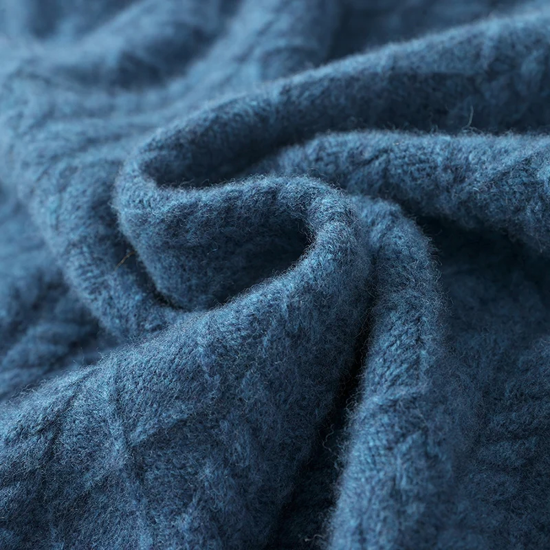 เสื้อสเวตเตอร์ผู้ชายคุณภาพสูง ทำจากขนสัตว์แท้ 100% คอเต่า แขนยาว หนานุ่ม อุ่นสบาย เหมาะสำหรับฤดูใบไม้ร่วงและฤดูหนาว สไตล์เกาหลี