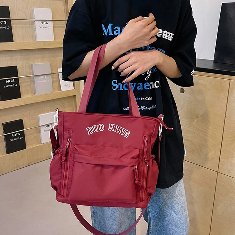 

Kids Bags Fashion Letter Print Large Capacity Durable Canvas Shoulder Bag Boys Girls Vintage Chic Outdoor School Crossbody Bag