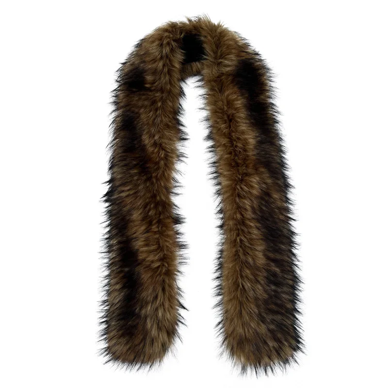 وشاح جديد من فرو الثعلب الصناعي لعام 2025 للسيدات طويل من القطيفة للشتاء الدافئ وياقة لف من الفرو المزيف
