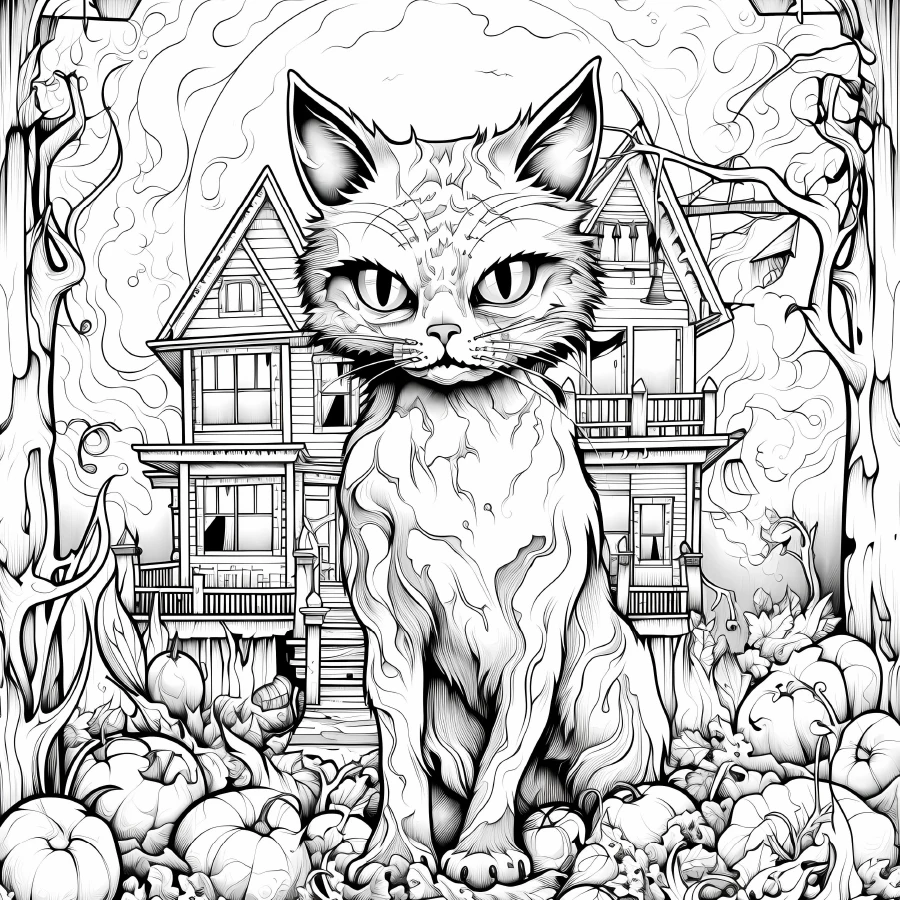 Art Coloring Book 20 Page Cartoon cat Adult Picture Book For Birthday Party Relieve Stress Kill Time Graffiti Painting Drawing