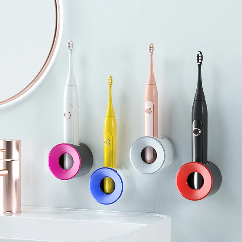 

Electric Toothbrush Holder Wall Self-adhesive Families Stand Rack Wall-Mounted Hooks Storage Bathroom Accessories