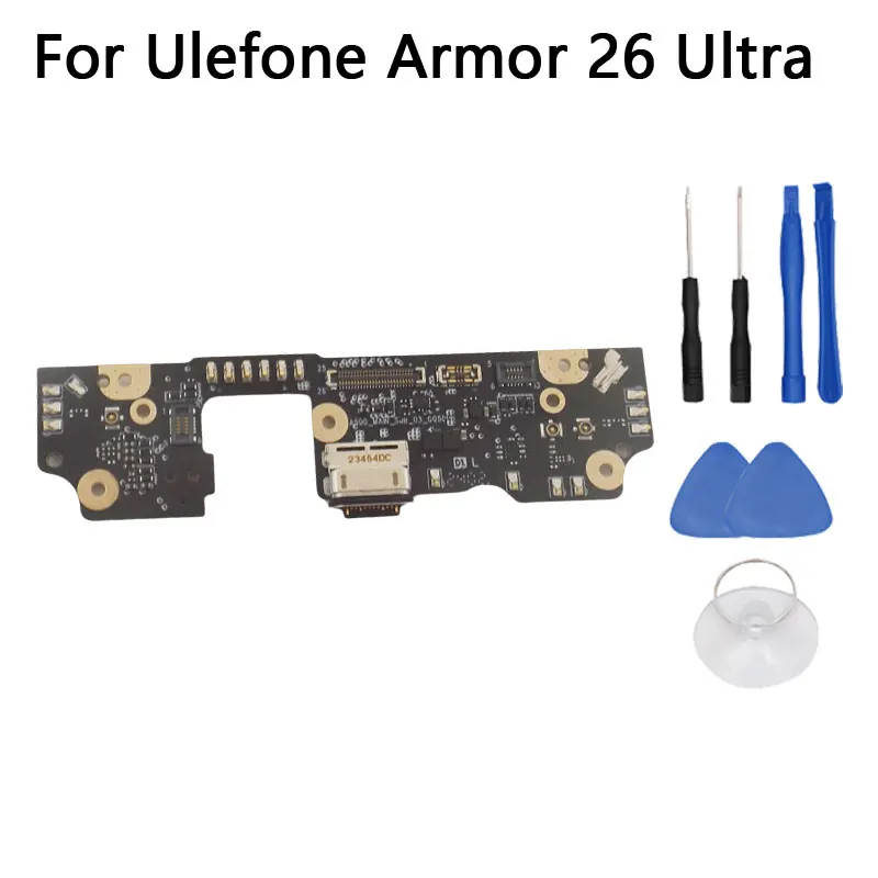 New Original Ulefone Armor 26 Ultra USB Board Base Charging Charge Port Board With Microphone For Ulefone Armor 26 Ultra Phone