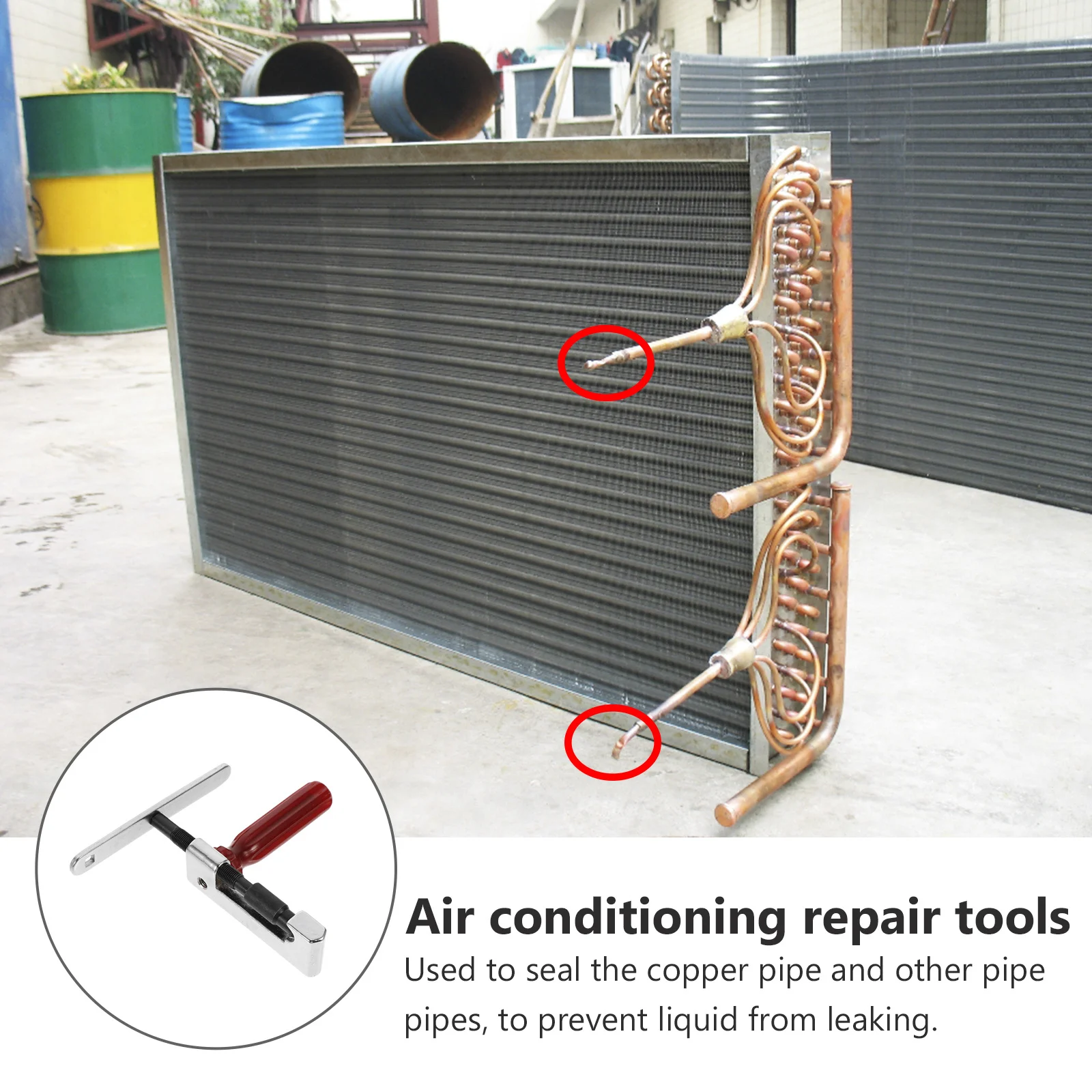 

1 set 1 Set Tube Sealing Pliers High Torque No Slippage Copper Aluminum Pipe Seal Tool For Air Conditioning Repair Work