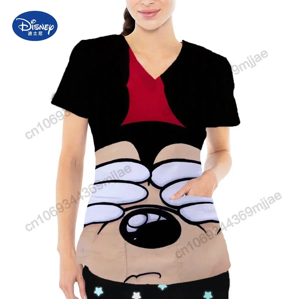 Damskie bluzki z dekoltem w serek damska darmowa wysyłka modny, z kieszeniami kobiet Top Y2k odzież codzienna koszulka Anime luksusowe ubrania damskie