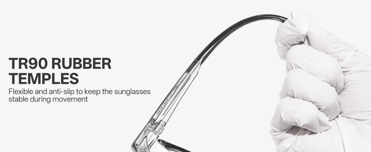 KAPVOE Neue Fitover Sonnenbrille UV400 Schutz Über Brille Träger Übergroße Quadratische Brille Männer Frauen Radfahren Laufen Gläser – Detail 4