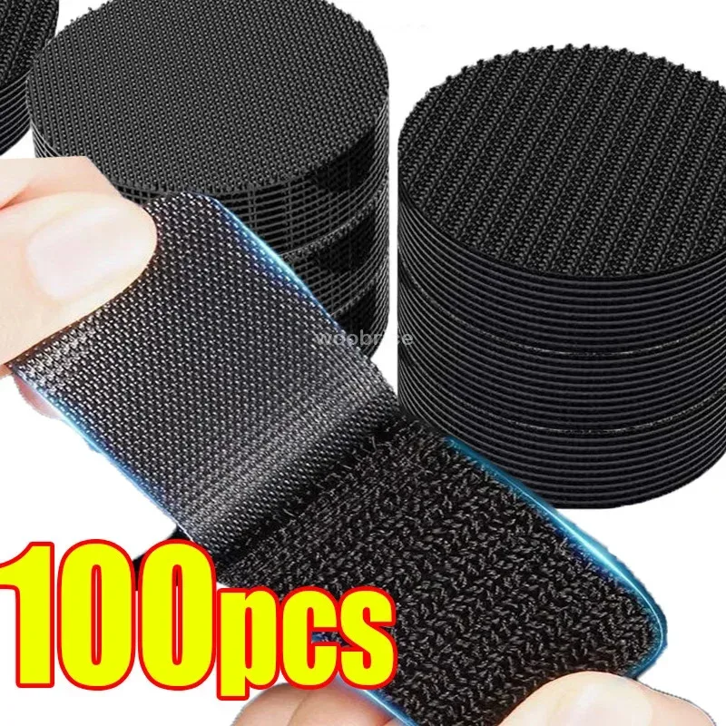 

Tape Super Strong Adhesive Strap Scratch Sticker Strip Attaches Cable Organizer DIY Carpet Fasteners Auto
