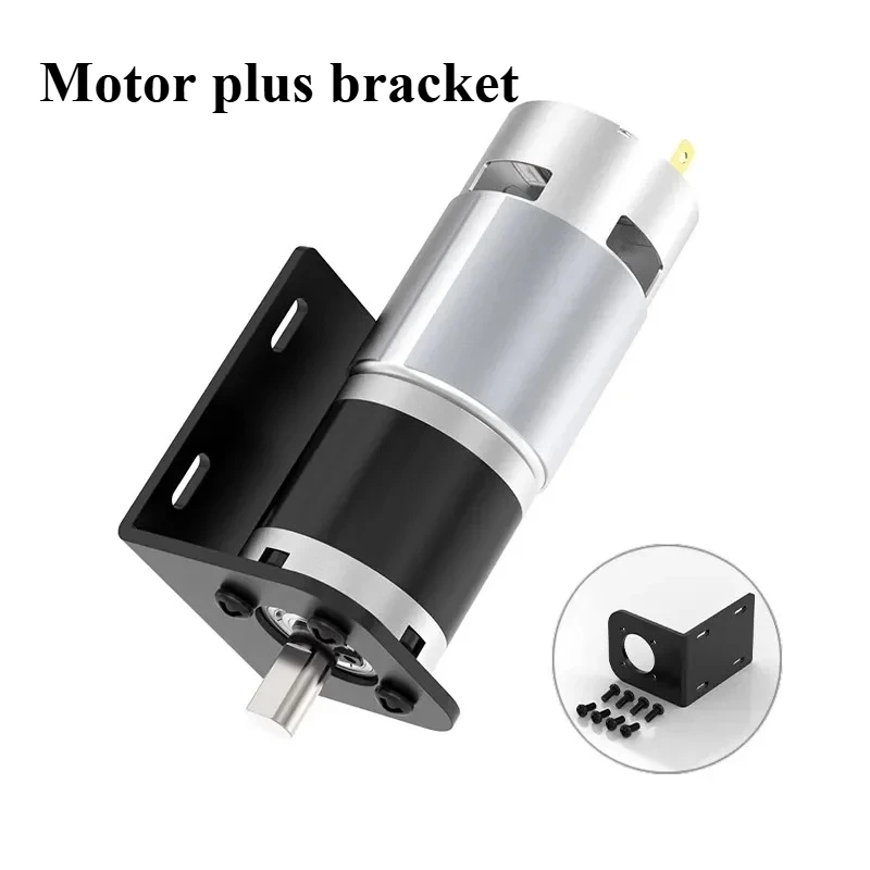 High Torque 12V/24V Planetary Brushed Motor 42GP-775 Can Rotate Forward and Reverse 8RPM~1600RPM, Shaft Diameter 10MM