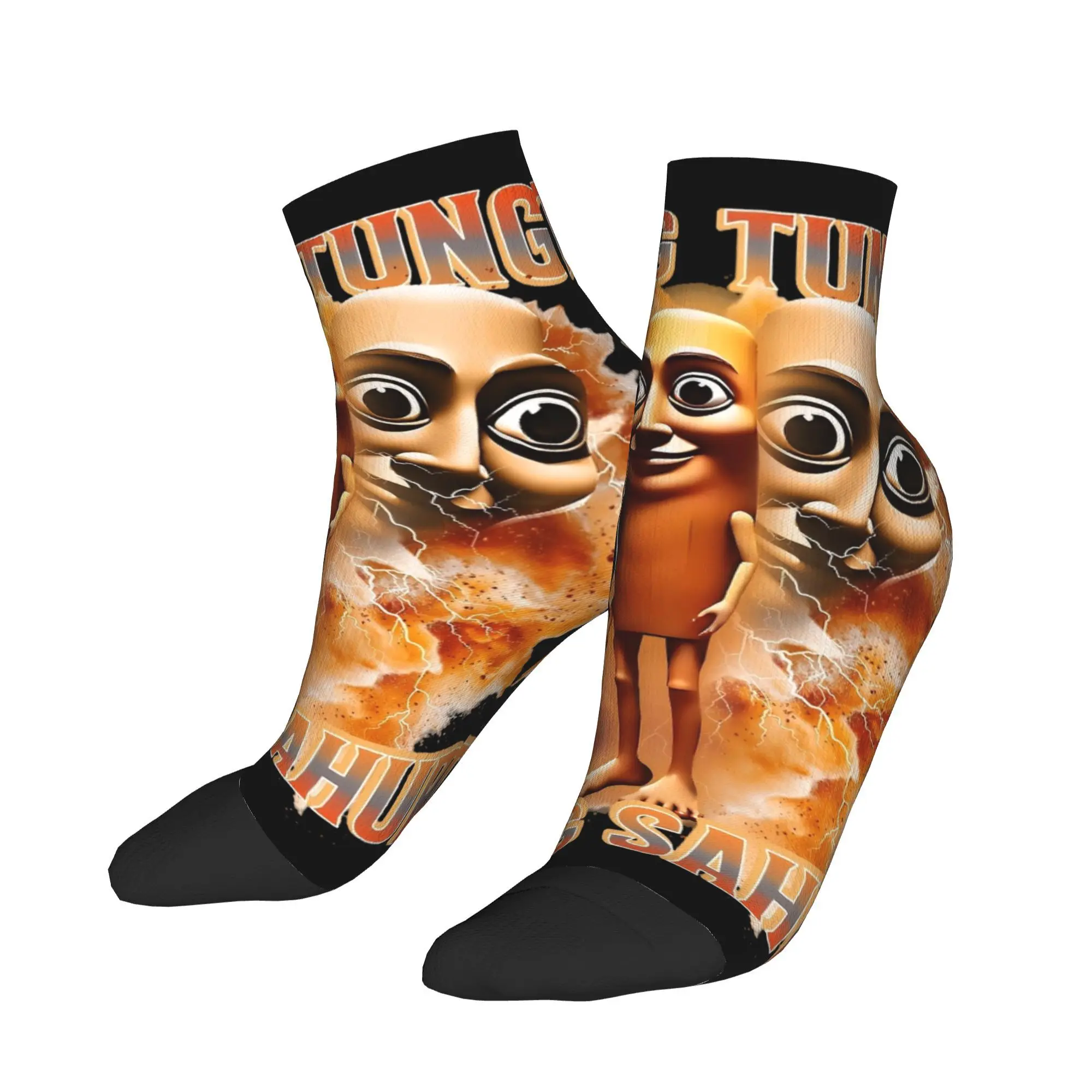 

Tung Sahur Tralalero Tralala Italian Brainrot Socks Design Anti Skid Men Socks Breathable Autumn Elegant Cycling Socks