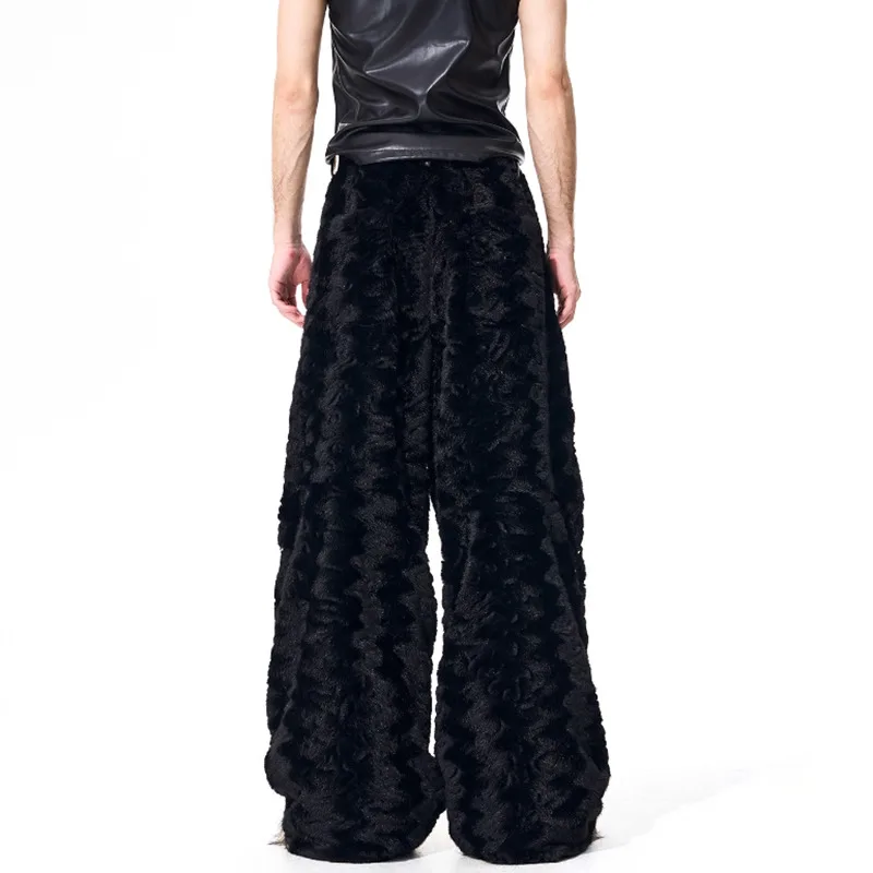 LUZHEN 2025 Winter New Original Streetwear Men's Fashion Niche Rivet Metal Decorate Loose Straight Male Casual Trousers JY4868