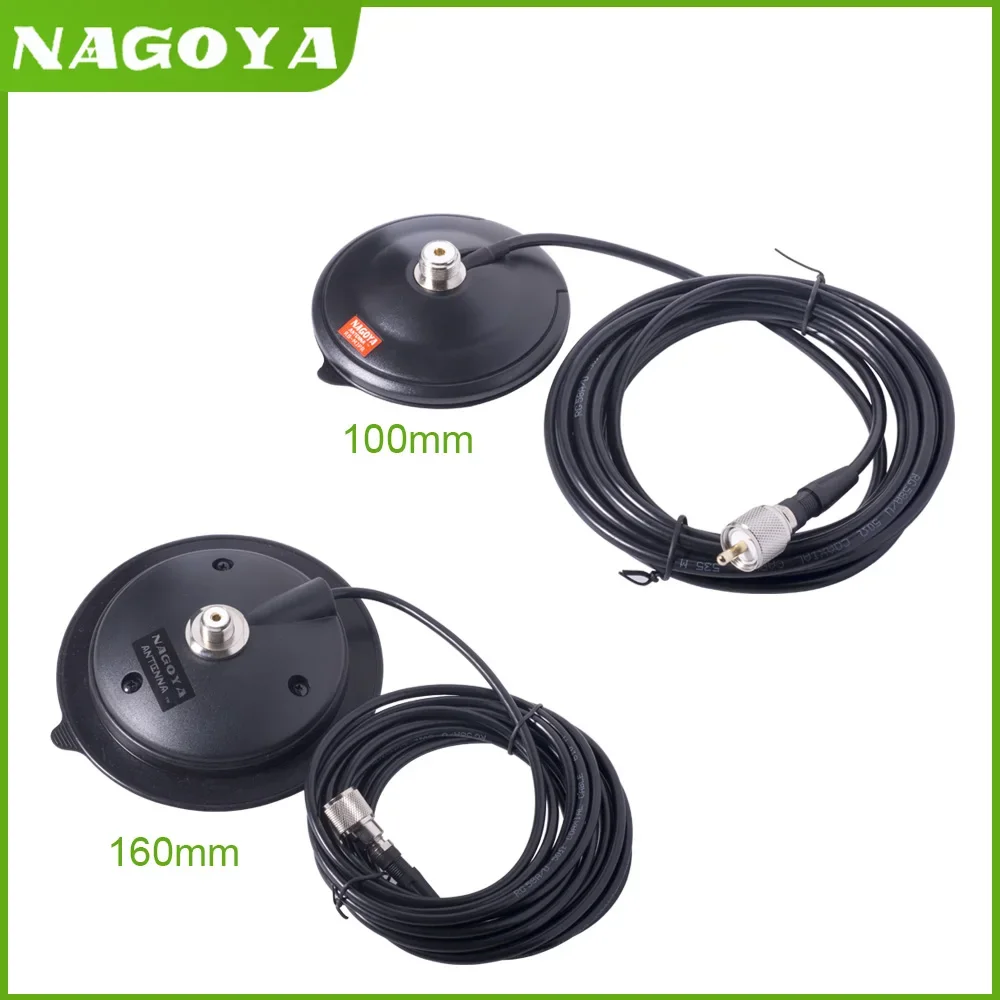 Nagoya 100mm Magnet Base 5M 5meter RG-58A/U Cable PL259 to SO-239 Mount For Camera mobile radio Car Radio KT-8900 KT8900 BJ-218