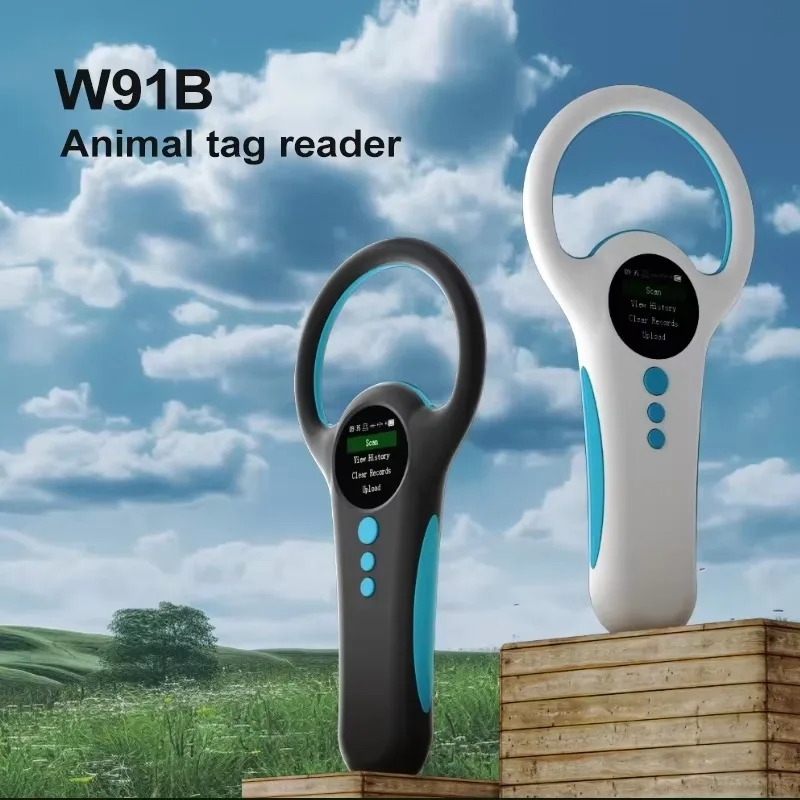 

Handheld USB W91B RFID Scanner 134.2KHz FDX-B Microchip Reader ISO11784/85 Pet Animal Dog Cat Ear Tag ABS Livestock