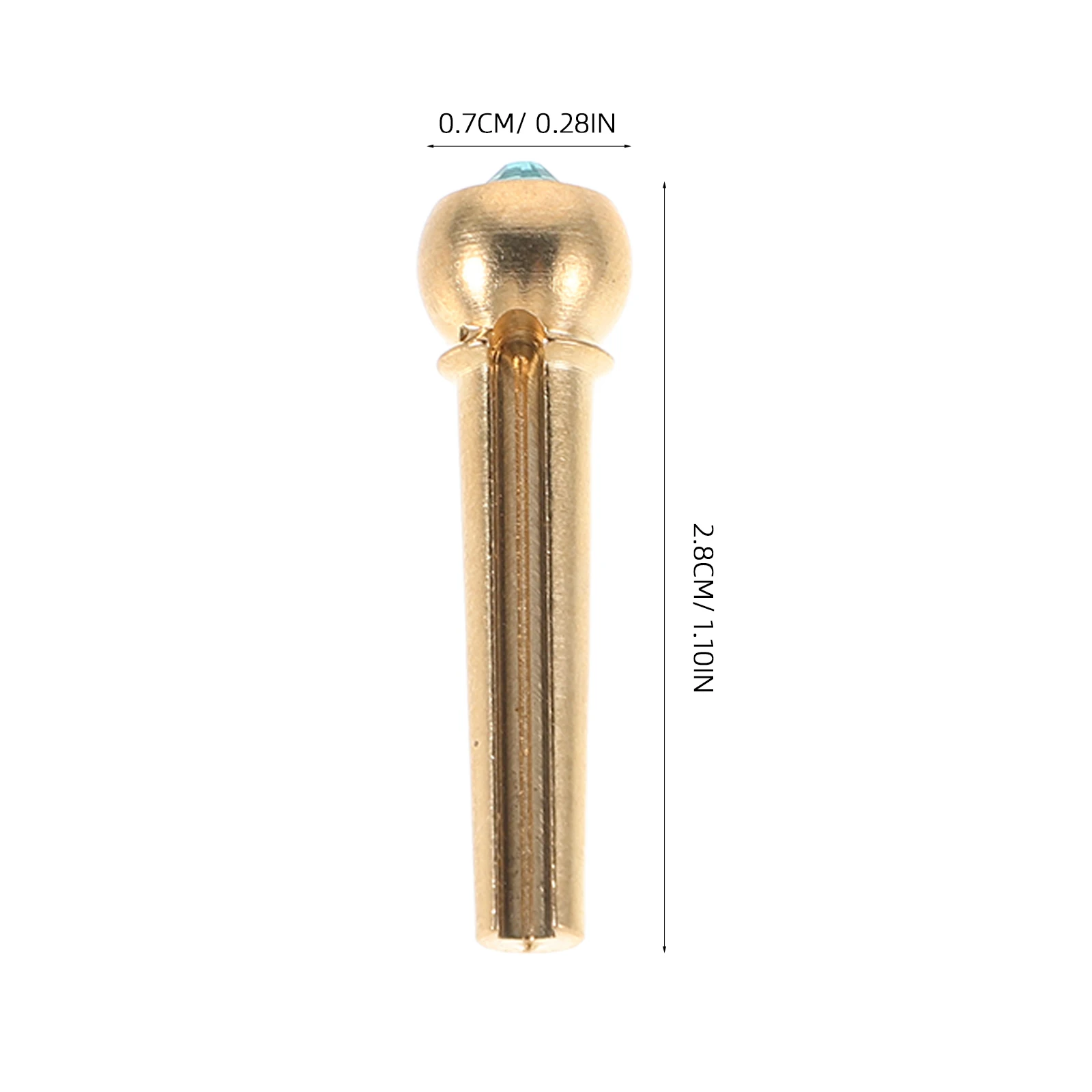 

6 Pcs Colorful String Nails Acoustic Guitar Replacement Parts Instrument Pins Ballad Repair Metal Components