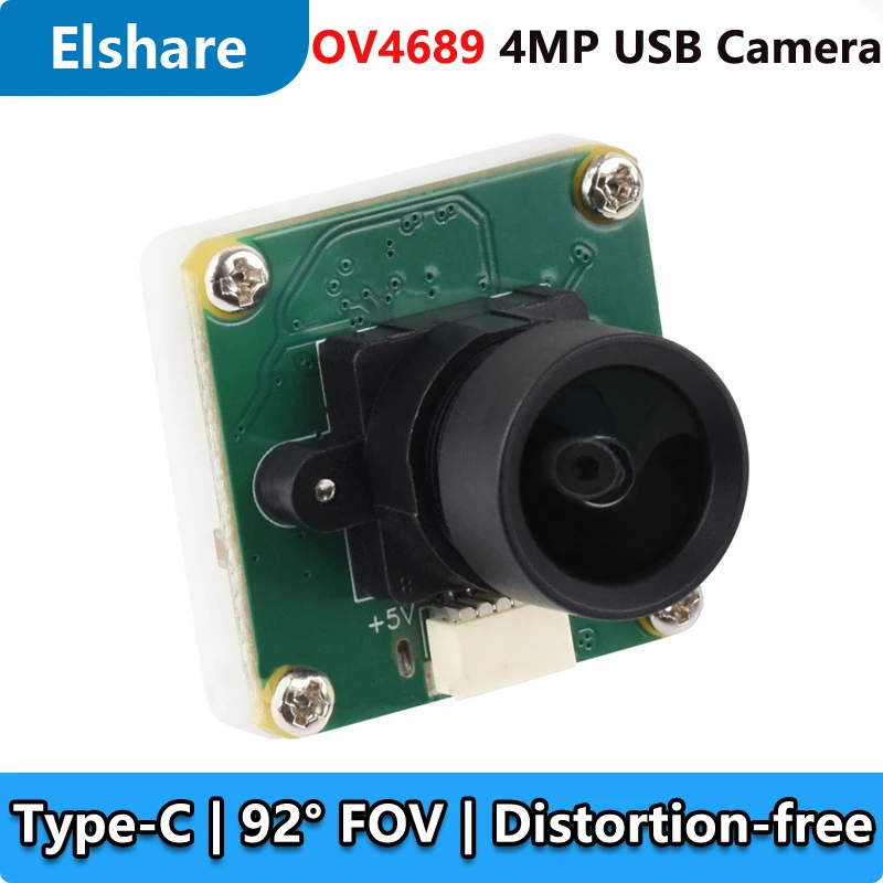 Raspberry Pi USB Camera 4MP OV4689 Distortion-Free For Jeston RDK 92° FOV