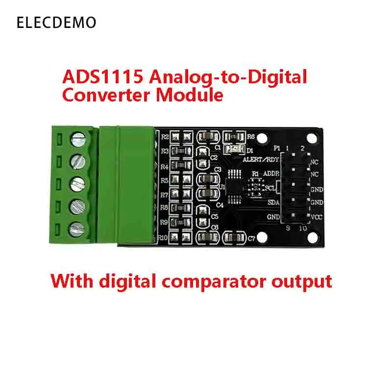 

ADS1115 analog-to-digital conversion module 16-bit ADC data acquisition module digital comparator output I2C communication