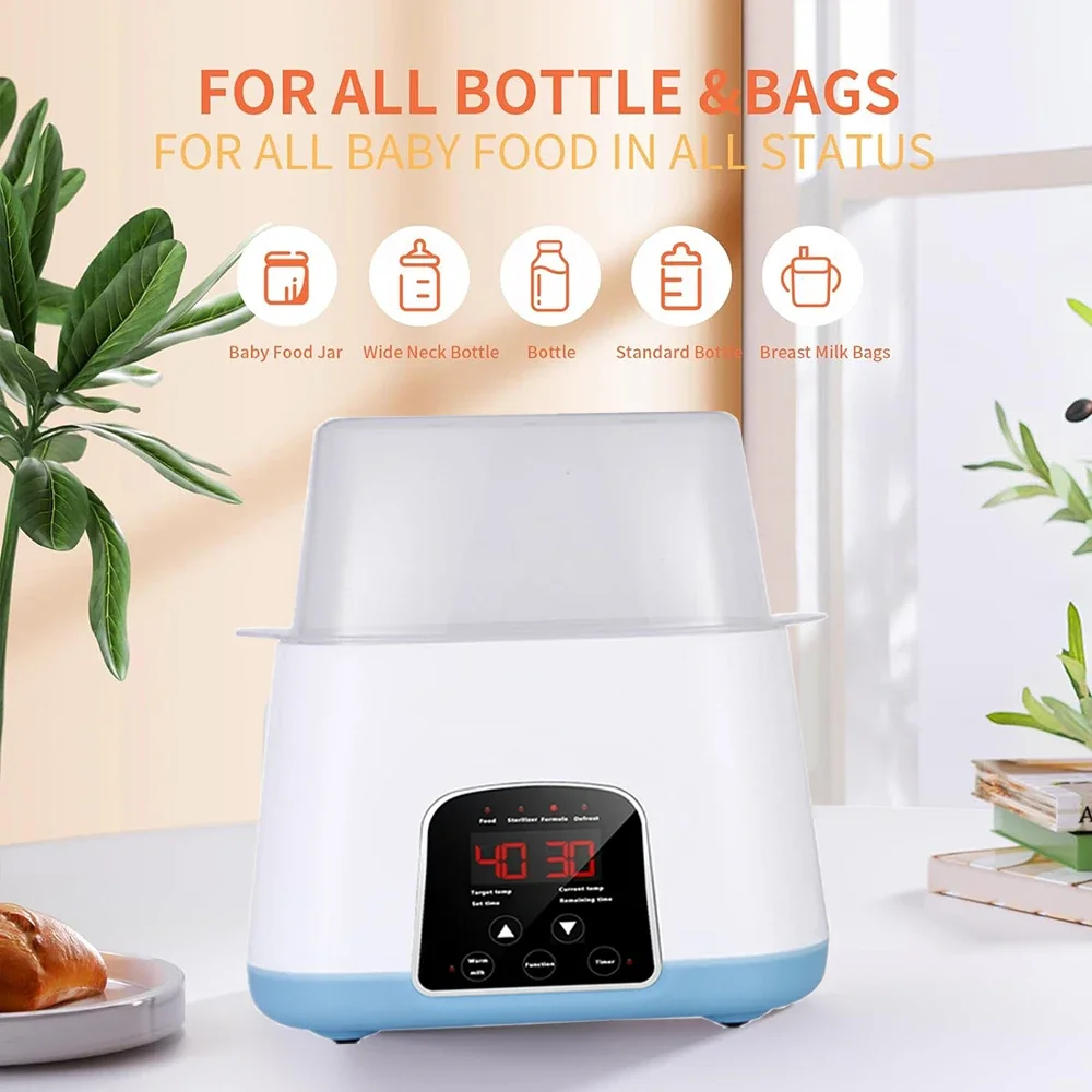 Baby Feeding Bottle Warmer & Sterilizers with Timer Accurate Temperature Control Food Milk Warmers with Defrost Baby Accessories