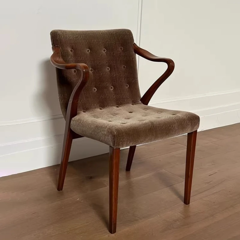 

Medieval Style Leisure Café Chairs Modern Vanity Living Room Hotel Café Chairs Comfortable Nordic Furniture Cadeira Ls40kfy