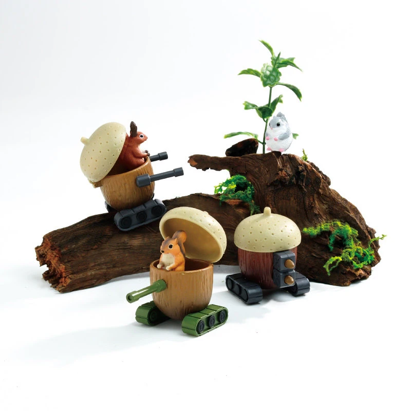 YELL Original Gashapon Kawaii Capsule Toys Figure Squirrel Acorn