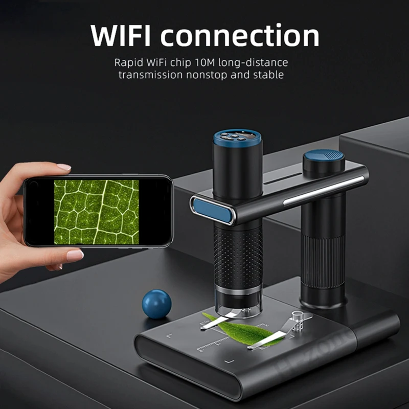 Wireless Digital Microscope Portable USB HD Inspection With Stand For Iphone Ipad PC B