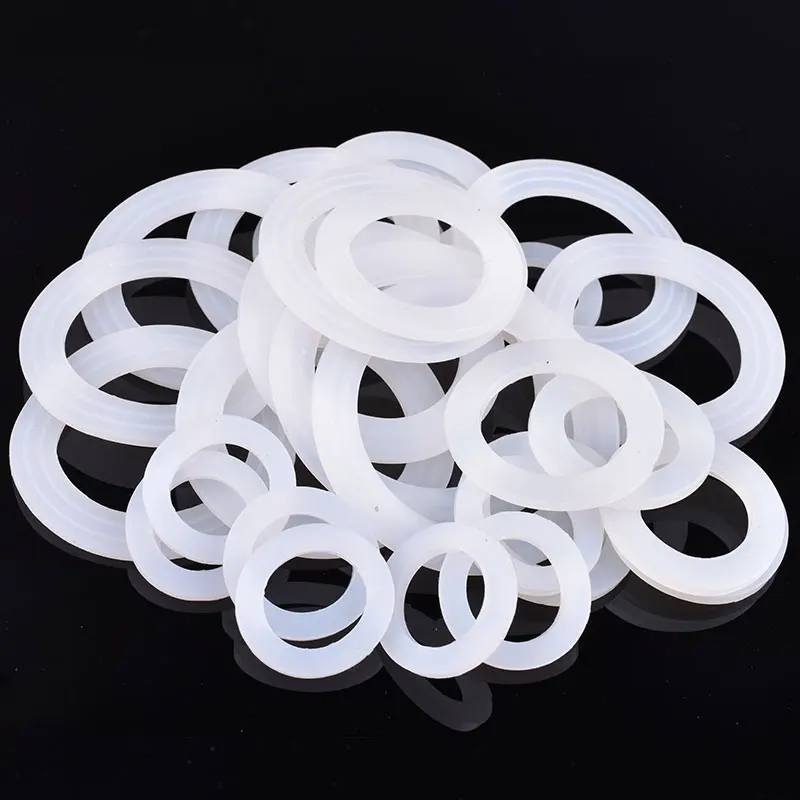 10Pcs 20~50mm Food Grade Silicone Gasket Irrigation Water Pipe Joint Seal Washer High Temperature Resistance Silicone Gasket