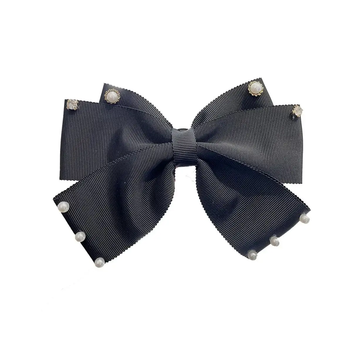 

Брошь-бант ручной работы для женщин с жемчугом и кристаллами, модный аксессуар для дам