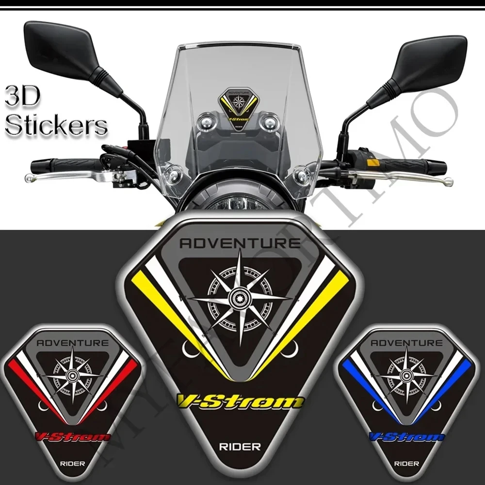 

Tank Pad Decals 3D Stickers Gas Fuel Oil Kit Knee Trunk Luggage Cases For Suzuki V-STROM DL 1000 650 250 1050 XT VSTROM 1050XT