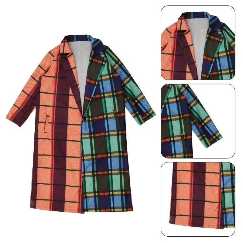 

652F Womens Warm Open Front Woolen Coat Windbreakers Loose Cardigan Long Coat Outwear