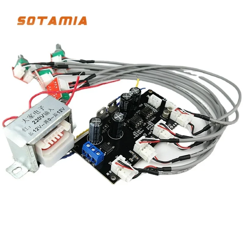 

SOTAMIA NE5532 Pre Amplifier Tone Board DIY Home Theater Power Amplifier Audio Treble Midrange Bass Preamplifier Volume Control