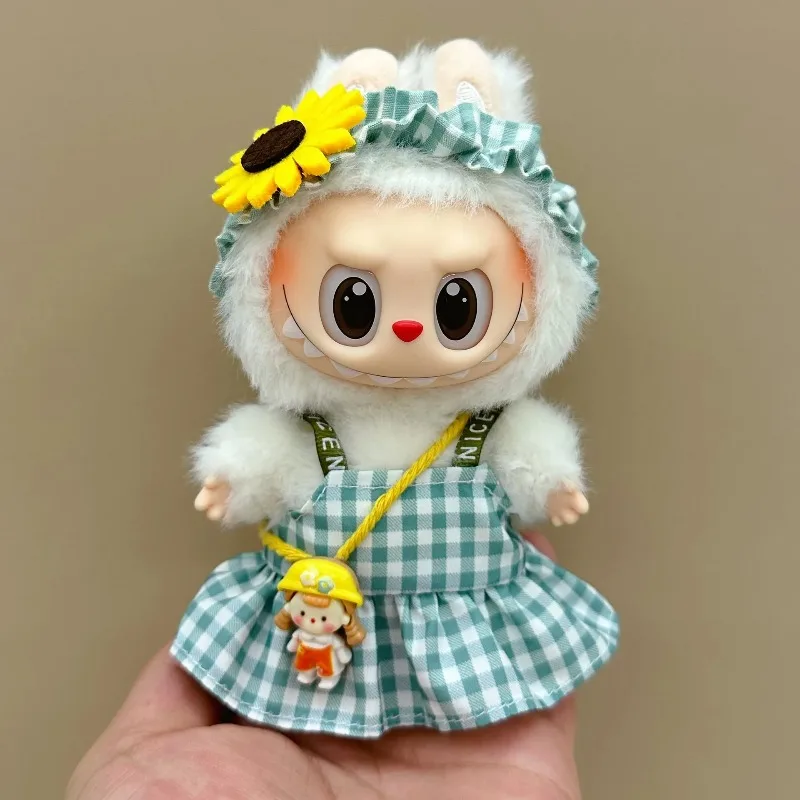 

Doll Clothes For 15-17CM I II III Labubu Outfits Mini Plush Cotton Idol Doll Universal Clothing Sitting Party Accessories Gifts