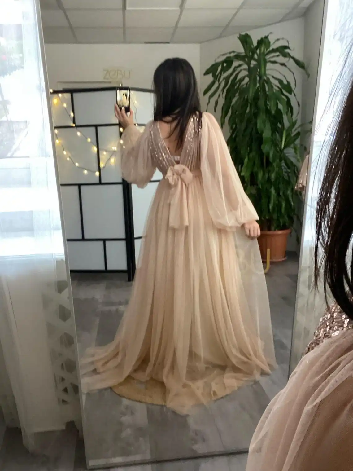 Vestido de Pascua a juego con lentejuelas bohemias color champán para mamá e hija, traje para mamá y yo, vestidos familiares de primavera, vestido para madre e hija