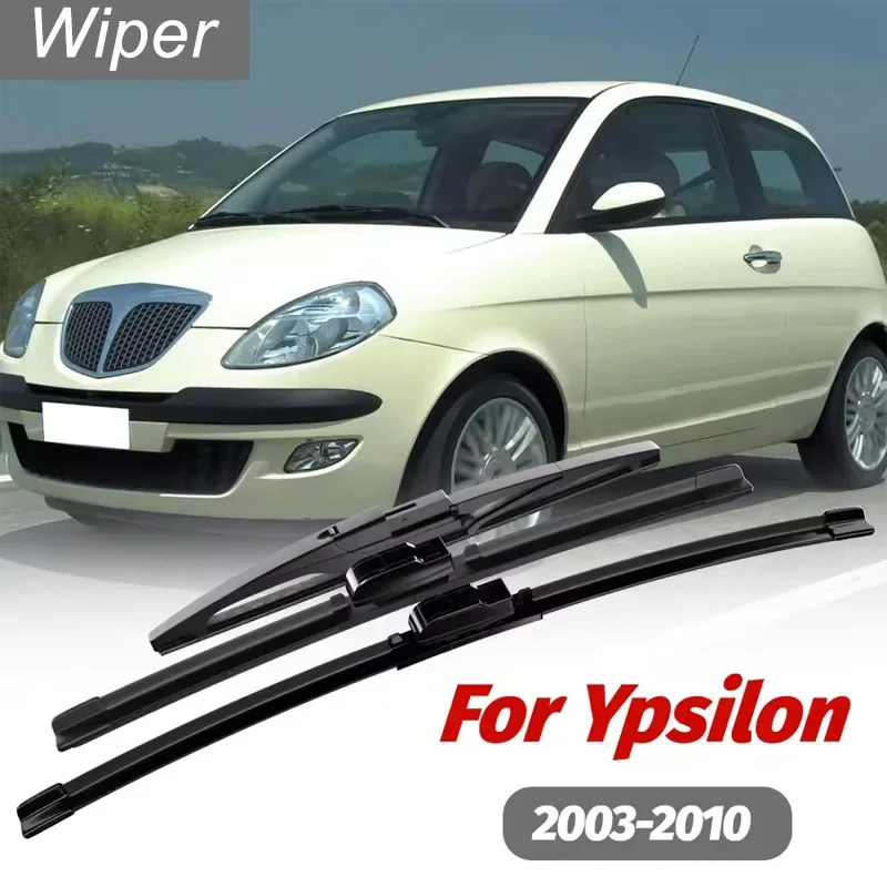 1set Front & Rear Windshield Wiper Blades Windscreen Wipers For Lancia Ypsilon 2003-2010 2004 2005 2006 2007 2008 2009