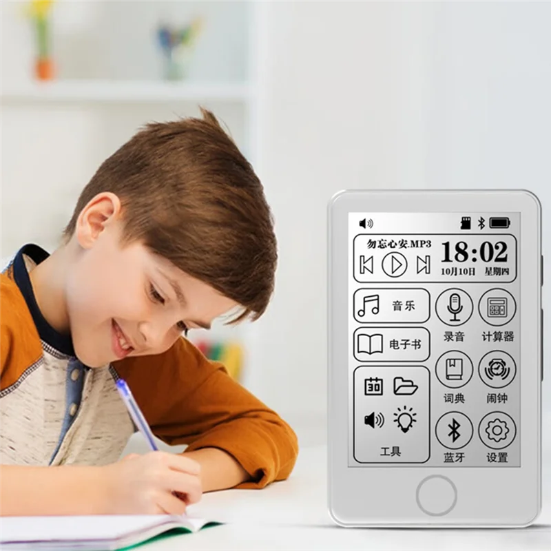 Mini E-Book Reader E Ink MP3 Player Bluetooth Elektronische Buch Musik Player Voice Recorder Wörterbuch Touch Radio