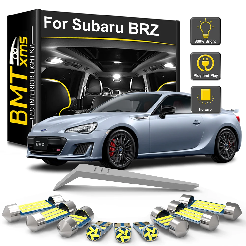 

BMTxms 10Pcs For Subaru BRZ 2013 2014 2015 2016 2017 2018 2019 2020 Car LED Interior Light Bulb Kit LED Trunk Lamp Canbus 100%