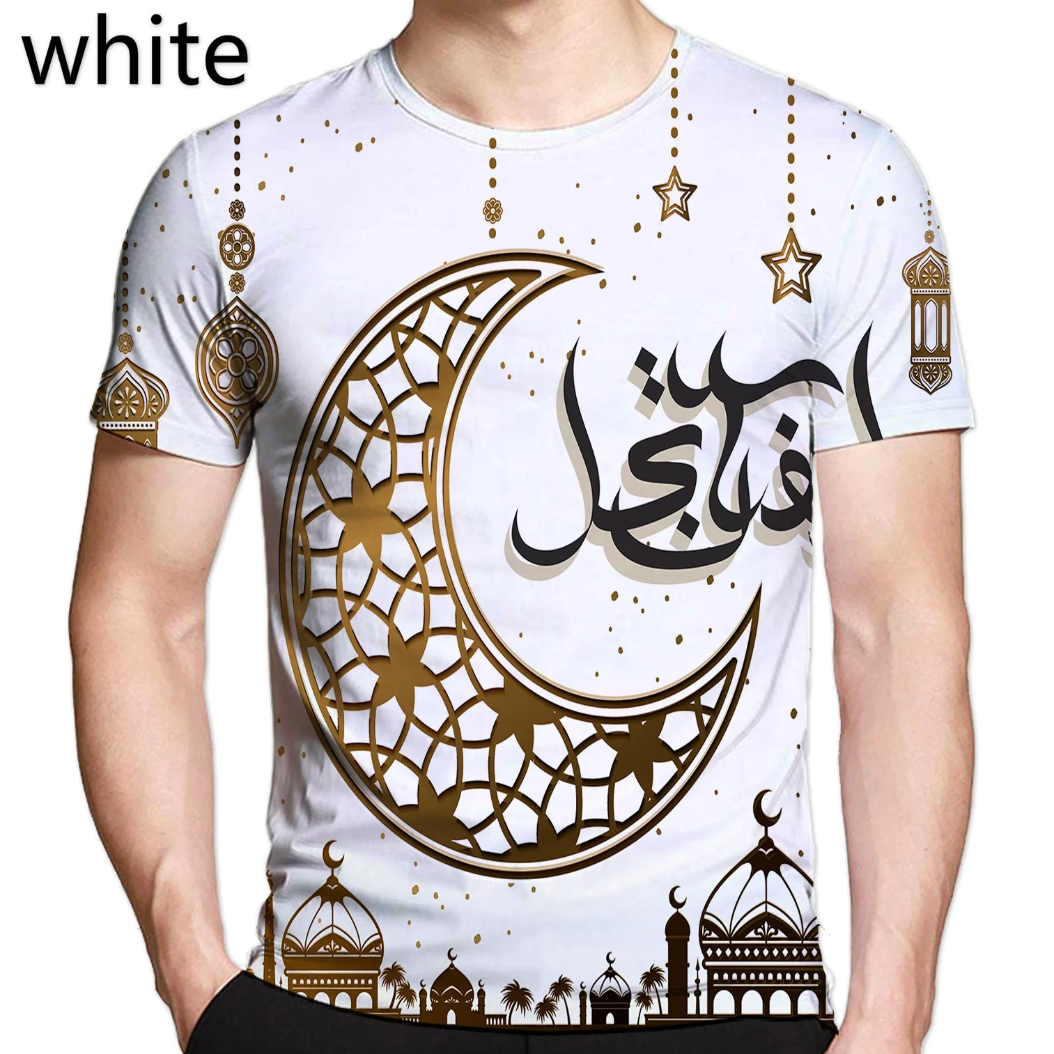 Men Women Fashion Muslim Art Printed 3d T Shirt Short Sleeve Funny Tee Tops