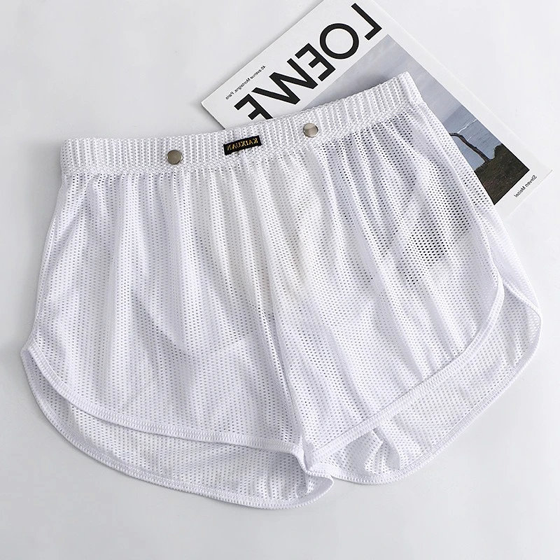 

Men's panties mesh loose aro pants breathable sports boxer shorts boys' underwear elastic quick-drying boxers