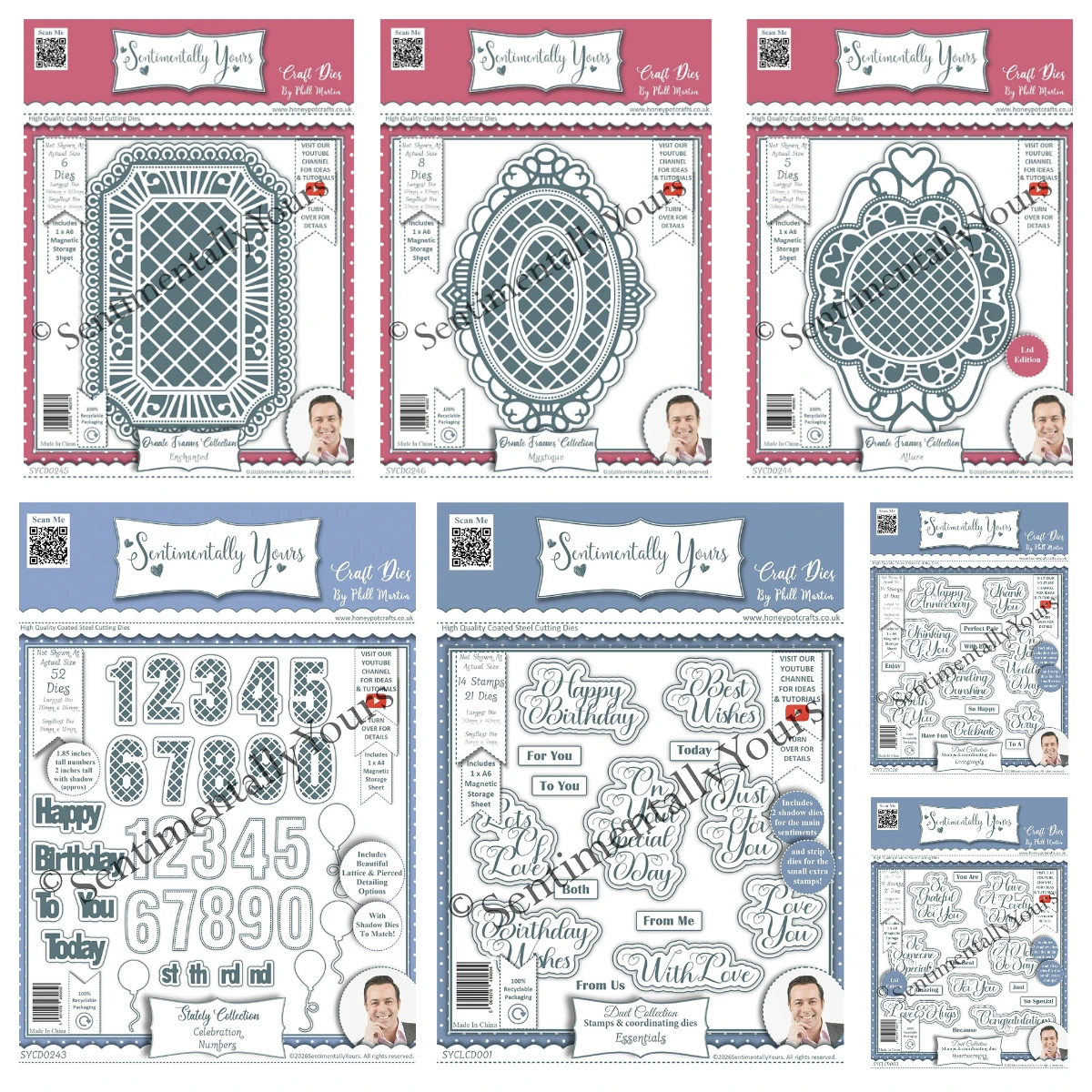 Enchanted A6 Die Set Metal Cutting Dies Scrapbooking Craft Numbers Die Decoration Embossing Template DIY Handmade greeting card