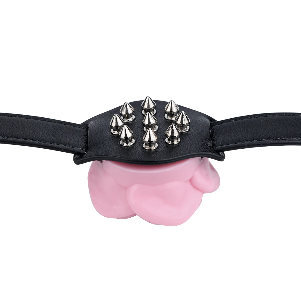 QKKQ Wearable Erotic Spike Bra Silicone Noctilucent Decoration Rose Underwear Chest Cover Breast Stimulator For Couple Flirting view 3