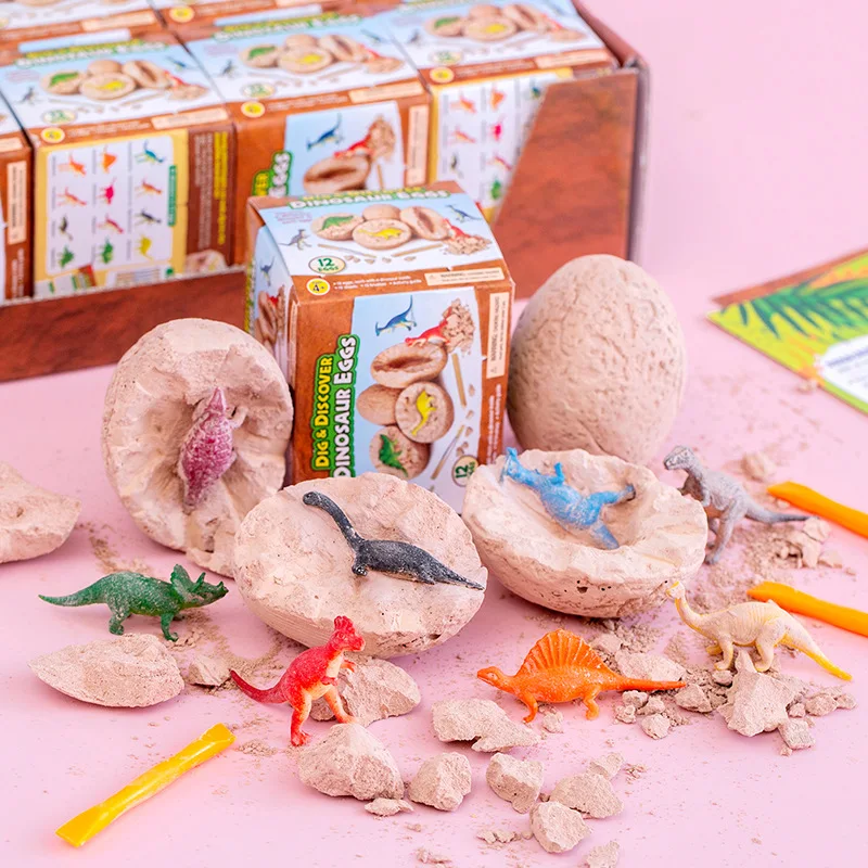 1PC Dig Discover Archaeological Dinosaur Eggs Treat Kids Birthday Gifts Baby Shower Guest Party Favors Pinata Fill Mystery Box