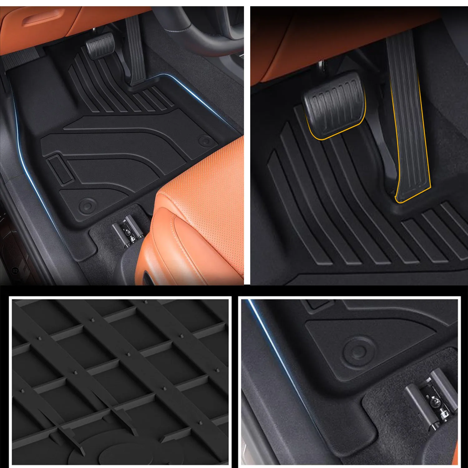 Car Floor Mats For Li L6 Lixiang L6 2024 2025 Waterproof Pads Left Hand Driver Foot Cover Floor Cover Auto Trunk Mat Accessories