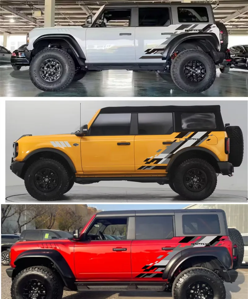 ملصق سيارة مخصص للزينة الخارجية فورد برونكو ، ملصقات رابتور ، ملحقات الفيلم ، جديد #4